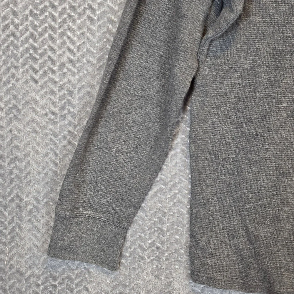 Polo Ralph Lauren Mens XL Grey Waffle Knit Thermal Long Sleeve Sleepwear Shirt